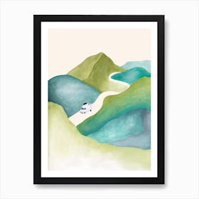 Mountain Road Trip Art Print