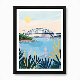 Travel Poster Happy Places Sydney 2 Art Print