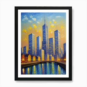 Chicago Skyline 3 Art Print