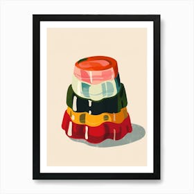 Rainbow Jelly Beige Illustration 1 Poster