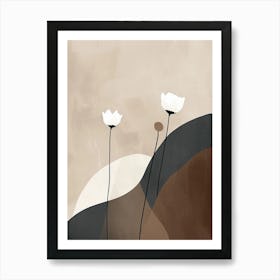 The Flow Of Silence Minimalist Style Art Print