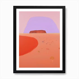 Simpson Desert   Australia, Contemporary Abstract Illustration 1 Art Print