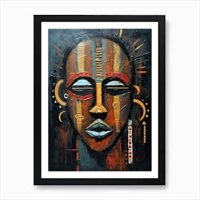 Tribal Melodies: Harmony in African Art Art Print