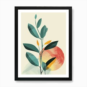 Zz Plant Minimalist Illustration 13 Art Print