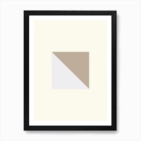 Pyramid in the sand Art Print