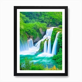 Kravice Waterfalls, Bosnia And Herzegovina Realistic Photograph (2) Art Print