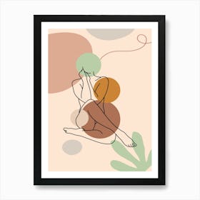 Sexy Woman. Boho woman — boho poster, boho wall art Art Print