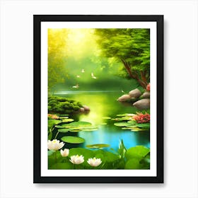 Lily Pond Art Print