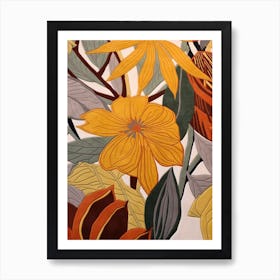 Fall Botanicals Daffodil 1 Art Print