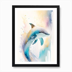 Dall S Porpoise Storybook Watercolour  (1) Art Print