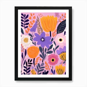 Floral Background 1 Art Print