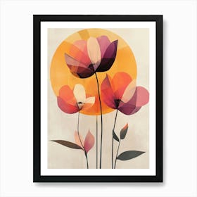 Abstract Flowers 34 Art Print