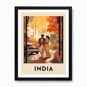 Vintage Travel Poster India 5 Art Print