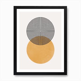 Circles and lines 13 Art Print