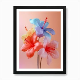 Dreamy Inflatable Flowers Hibiscus 2 Art Print