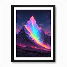 Rainbow Mountain 1 Art Print