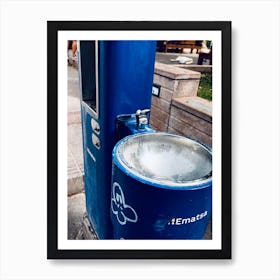 Water Fountain Urban Spain Art Print