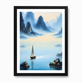 Chinese Landscape Painting 2 Art Print