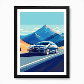 A Buick Regal In The The Great Alpine Road Australia 1 Art Print