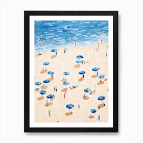 Happy Summer Day On The Beach 3 Art Print