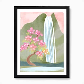 Hawaiian Waterfall 1 Art Print