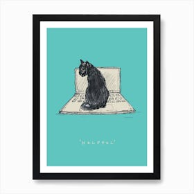 Helpful Cat Art Print