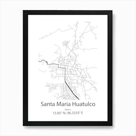 Santa Maria De Palautordera,Spain Minimalist Map Art Print