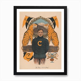 The Tigers Colorado Springs Vintage Hockey Poster Art Print