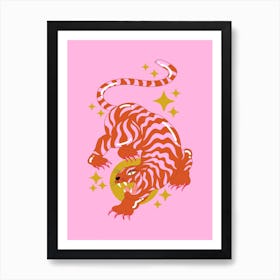 Bubblegum Tiger Art Print