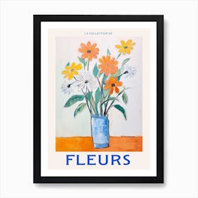 French Flower Poster Marigold Art Print