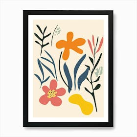 Abstract Floral Painting 13 Art Print