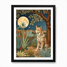 William Morris Wolf In The Desert Art Print