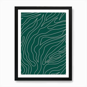 Minimal Abstract Green Art Print