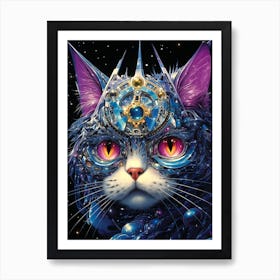 Cat In Space 3 Art Print