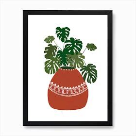 Monstera Plant Art Print