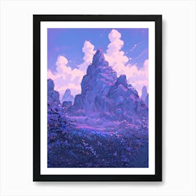 Purple Mountains Art Print