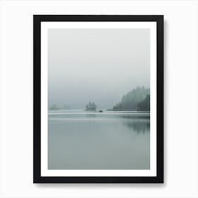 Fog Over The Lake Art Print