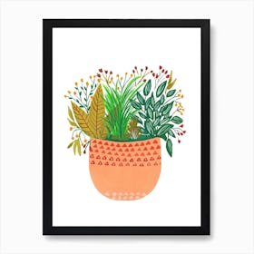 Assorted Potted Plants Jia Art Print