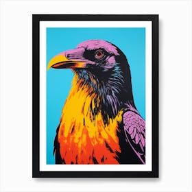 Andy Warhol Style Bird Raven 4 Art Print
