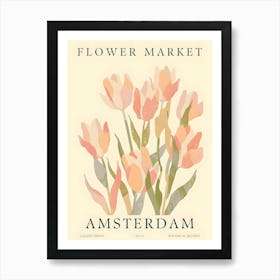 Flower Market Amsterdam 1 Art Print