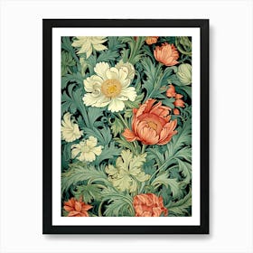 Floral Wallpaper 92 Art Print