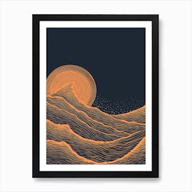 Sunrise Over The Ocean 1 Art Print