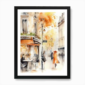 Paris Cafe Painting Art Print