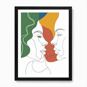 Abstract Portrait Series 3 Art Print