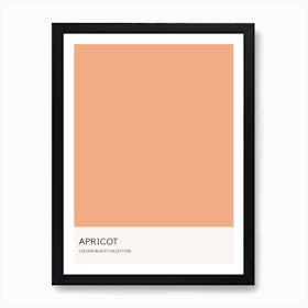 Apricot Colour Block Poster Art Print