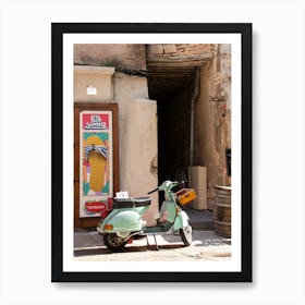 Lets Summer, Vespa Art Print