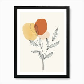 Abstract Flower Canvas Print 1 Art Print