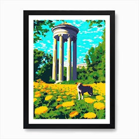 Brooklyn Botanic Garden, Cats Pop Art 4 Art Print