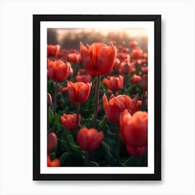 Red Tulips Affiche