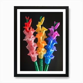 Bright Inflatable Flowers Delphinium 2 Art Print